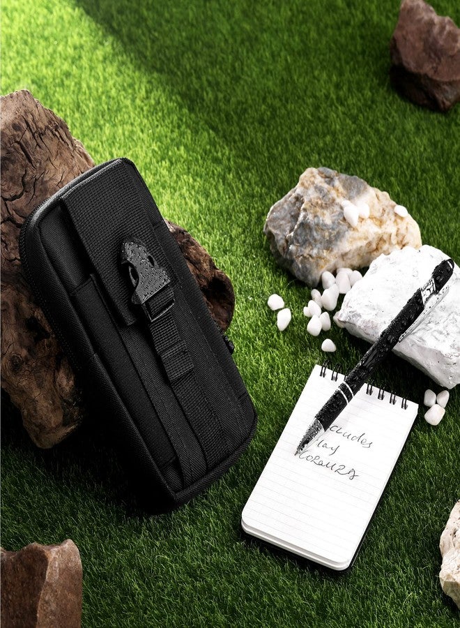 Eaasty Waterproof Notebook and Pen Set 3 x 5 Inch Pocket Tactical Notebook with 1 Metal Weatherproof Pen and 1 Fabric Cover for Outdoor Activities Recording(Black,5 Pcs) - Image 5